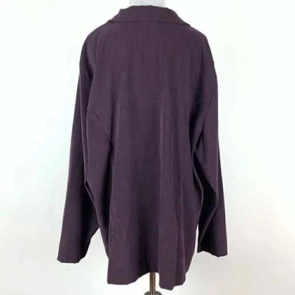Fashion bug blazer 22/24 purple faux suede jacket - Picture 6 of 11
